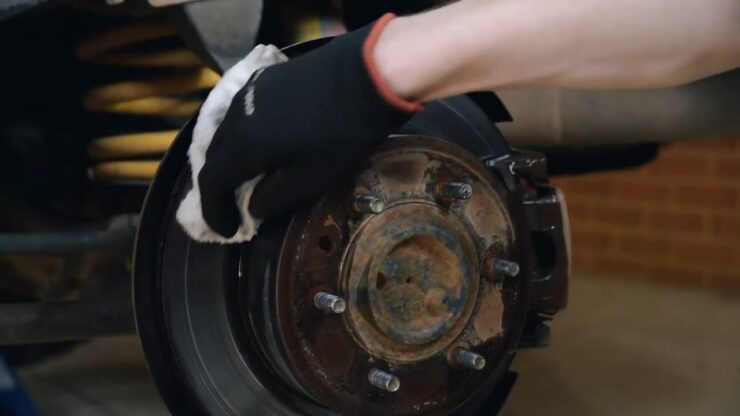 brake components to air-dry 